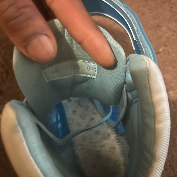 Transparent Louis vuttion high top trainer sneaker BLUE OPEN TO TRADES - Picture 7 of 8